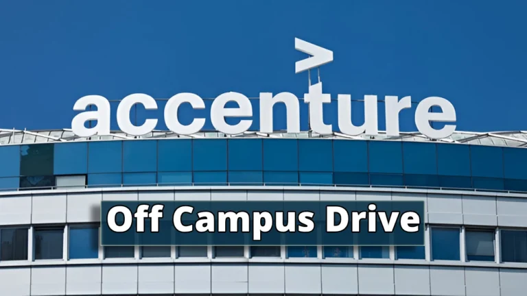 accenture off campus drive